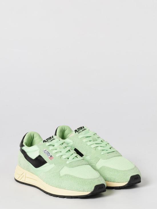 26SS 오트리 릴윈드 로우 나일론 스웨이드 스니커즈 WWLMUT40 Green - AUTRY