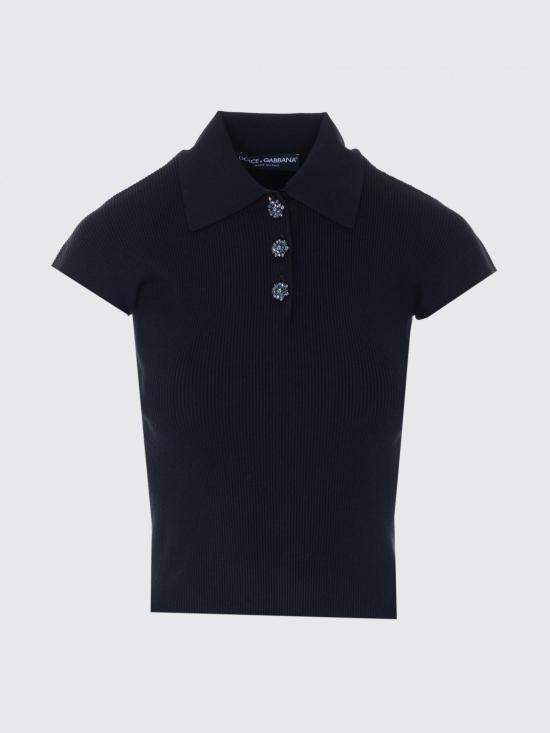 26SS 돌체앤가바나 폴로 티셔츠 FXZ41ZJFMHG N0000 Black - DOLCE & GABBANA