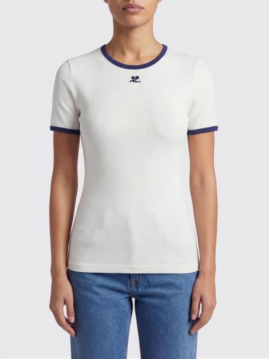 26SS 쿠레쥬 반팔 티셔츠 125JTS017JS0203 B257 White 1