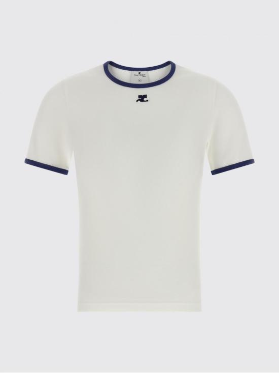 26SS 쿠레쥬 반팔 티셔츠 125JTS017JS0203 B257 White 1 - COURREGES