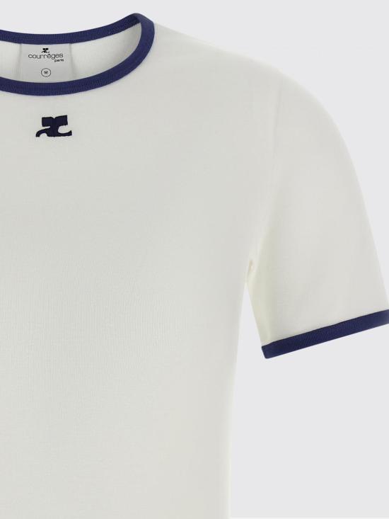26SS 쿠레쥬 반팔 티셔츠 125JTS017JS0203 B257 White 1 - COURREGES