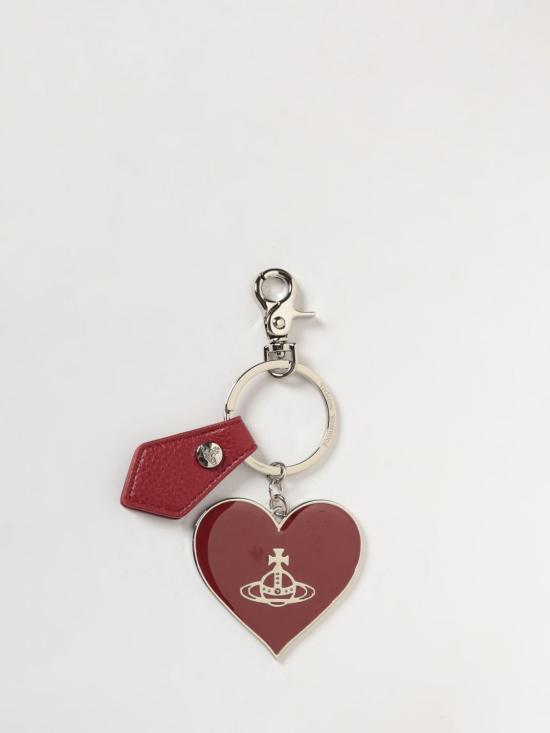 26SS 비비안웨스트우드 미러 하트 ORB 키링2 8203011WUOM0014 H407 Red