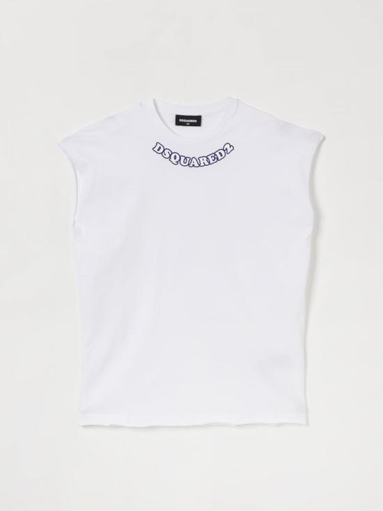 26SS [키즈] 디스퀘어드2 티셔츠 DQ3350D00XM DQ100 White