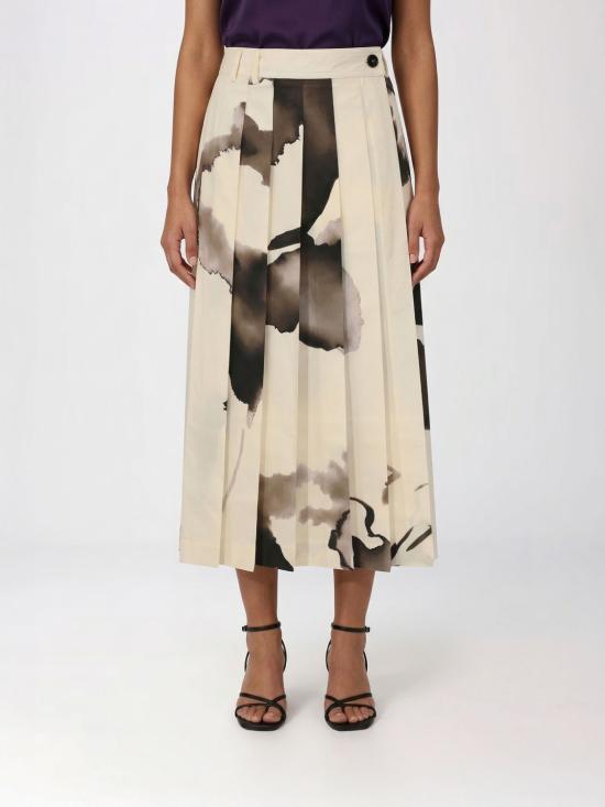 26SS 리비아나 콘티 롱 스커트 F6SU78 WFLW Yellow Cream