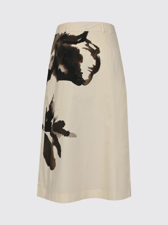 26SS 리비아나 콘티 롱 스커트 F6SU78 WFLW Yellow Cream - LIVIANA CONTI