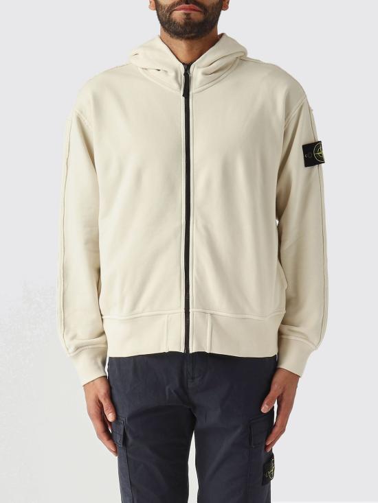 26SS 스톤 아일랜드 후드 티셔츠 6100039S0051 V0093 Ivory