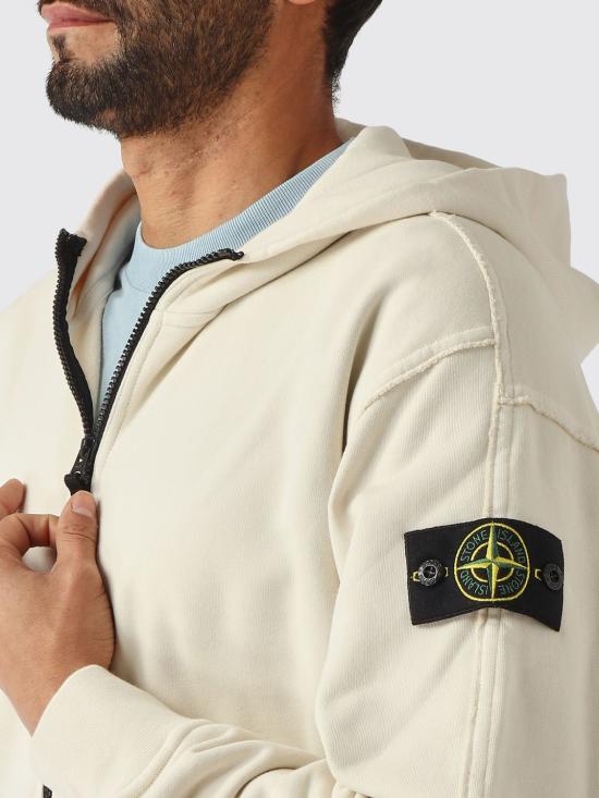 26SS 스톤 아일랜드 후드 티셔츠 6100039S0051 V0093 Ivory - STONE ISLAND