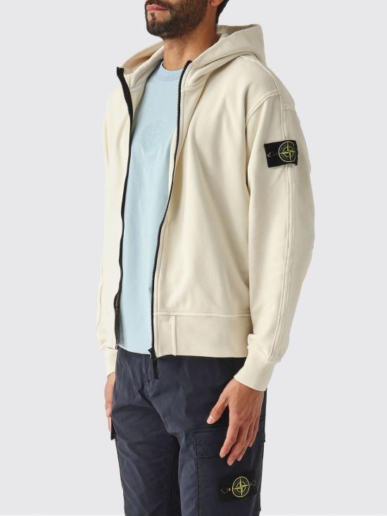 26SS 스톤 아일랜드 후드 티셔츠 6100039S0051 V0093 Ivory - STONE ISLAND