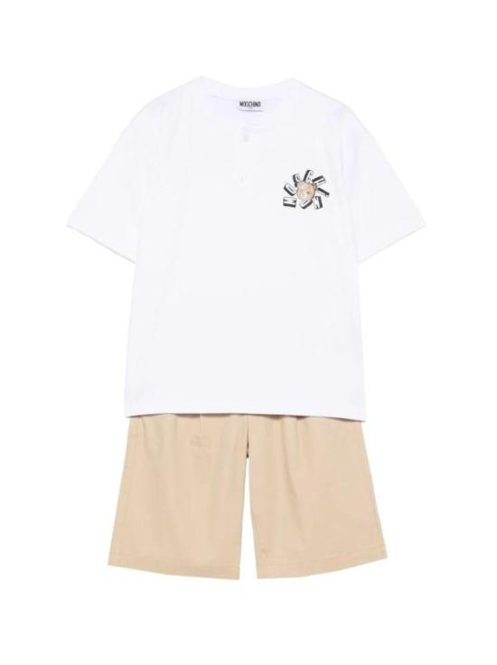 26SS [키즈] 모스키노 캐주얼 세트 HUG00T LYA02 83692 White