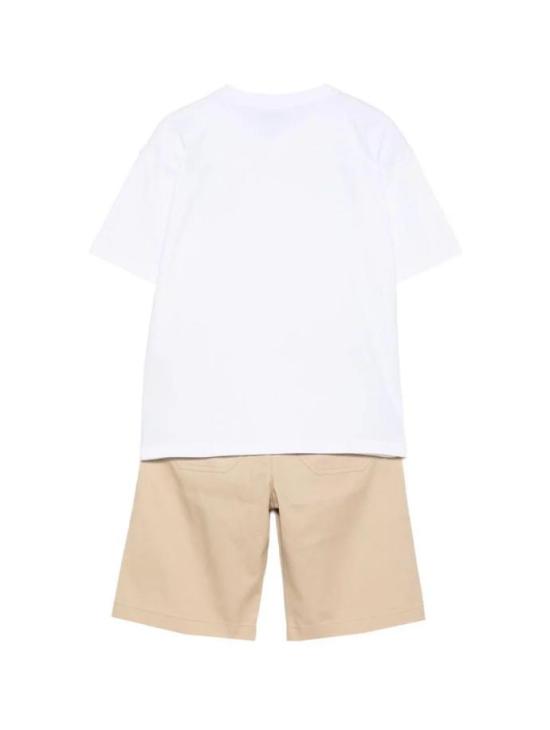 26SS [키즈] 모스키노 캐주얼 세트 HUG00T LYA02 83692 White - MOSCHINO