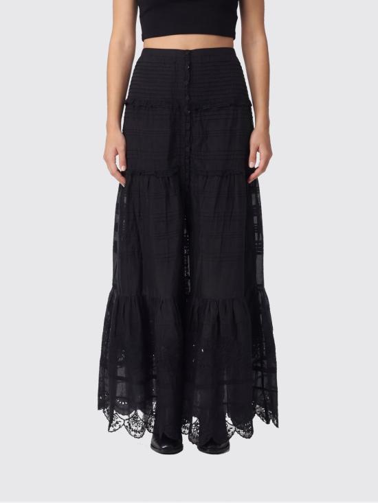 26SS 이자벨마랑에뚜왈 파올리네 스커트 JU0446FAD1J05E 01BK Black