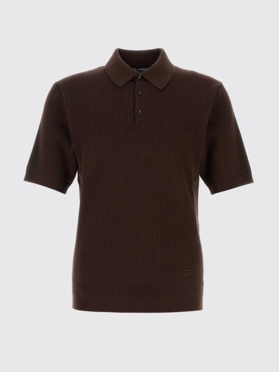 26SS 돌체앤가바나 폴로 티셔츠 GXZBJZJBCJC M3977 Brown - DOLCE & GABBANA