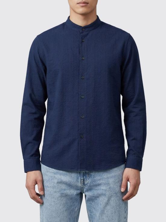 26SS 브루넬로 쿠치넬리 긴팔 셔츠 MA6760625 C2190 Navy