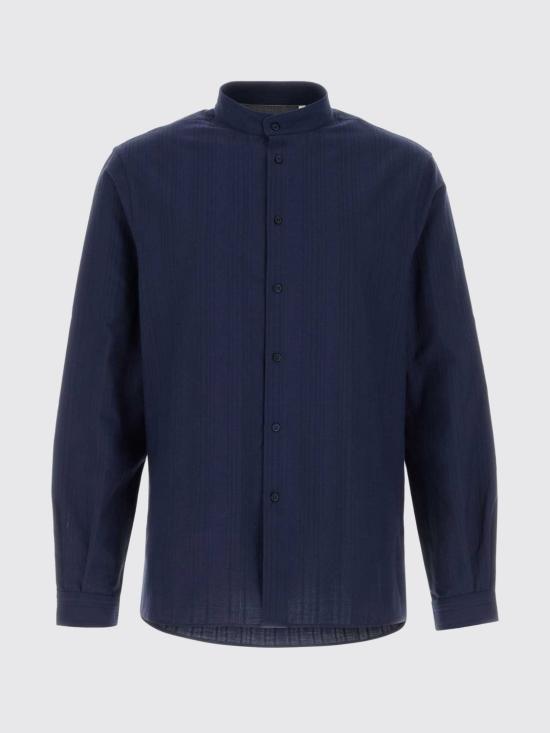 26SS 브루넬로 쿠치넬리 긴팔 셔츠 MA6760625 C2190 Navy - BRUNELLO CUCINELLI