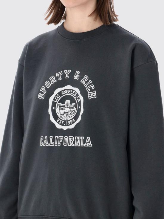 26SS 스포티앤리치 스웨터 ST07164508BA02 111 Black - SPORTY & RICH