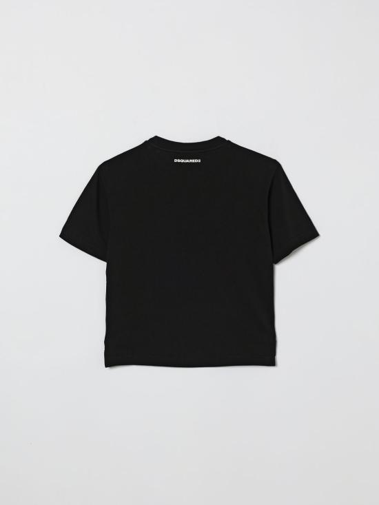 26SS [키즈] 디스퀘어드2 티셔츠 DQ3388D0AG7 DQ900 Black - DSQUARED2