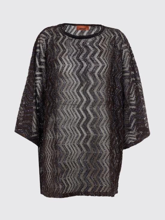 26SS 미소니 미디 원피스 MS26SQ1EBV00IT S80EQ Brown - MISSONI