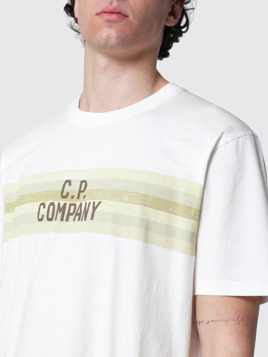 26SS 씨피 컴퍼니 반팔 티셔츠 20CMTS144A110579W 103 White - C.P. COMPANY