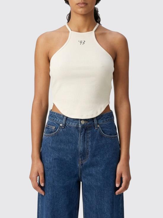 26SS 파트리지아페페 민소매 티셔츠 8M1817J013 W146 White