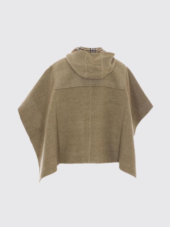 26SS 버버리 울 더플 케이프 8119855 Green - BURBERRY
