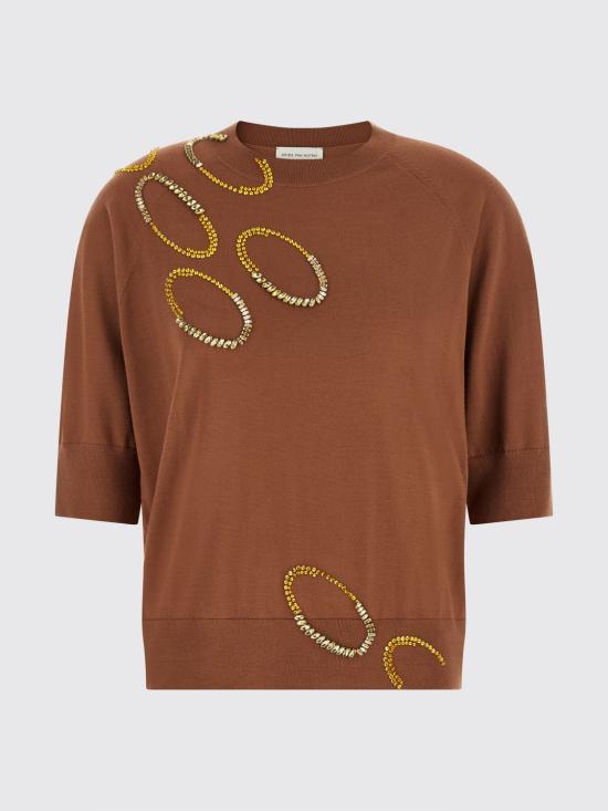 26SS 드리스 반 노튼 스웨터 2610112023700 700 Brown - DRIES VAN NOTEN