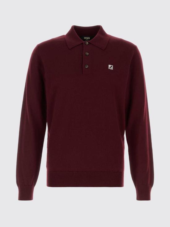 26SS 펜디 폴로 티셔츠 FZC167AU84 F0HM6 Burgundy - FENDI