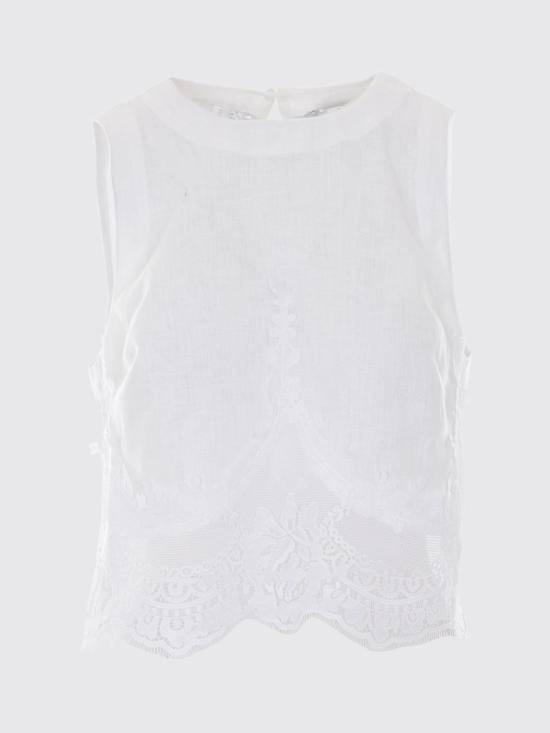 26SS 트윈셋 민소매 티셔츠 261TT2182 00001 White - TWINSET