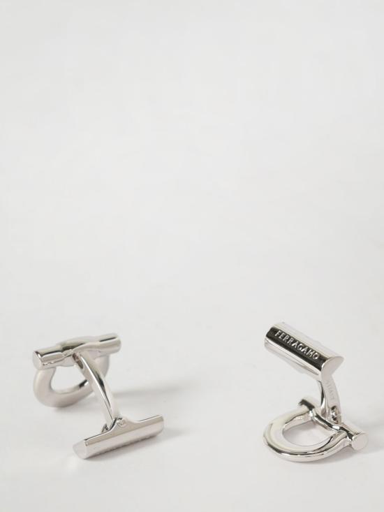 26SS 살바토레 페라가모 커프스 링크/타이 홀더 775189 676145 002 Silver - SALVATORE FERRAGAMO