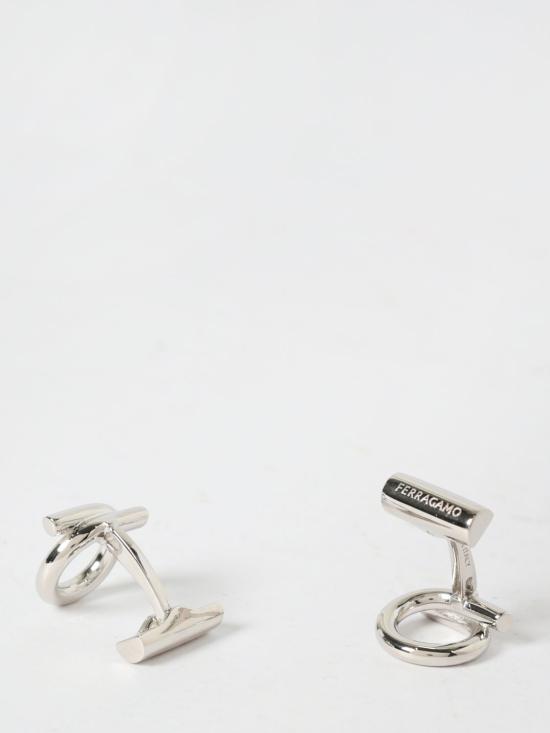 26SS 살바토레 페라가모 커프스 링크/타이 홀더 770381 780311 001 Silver - SALVATORE FERRAGAMO