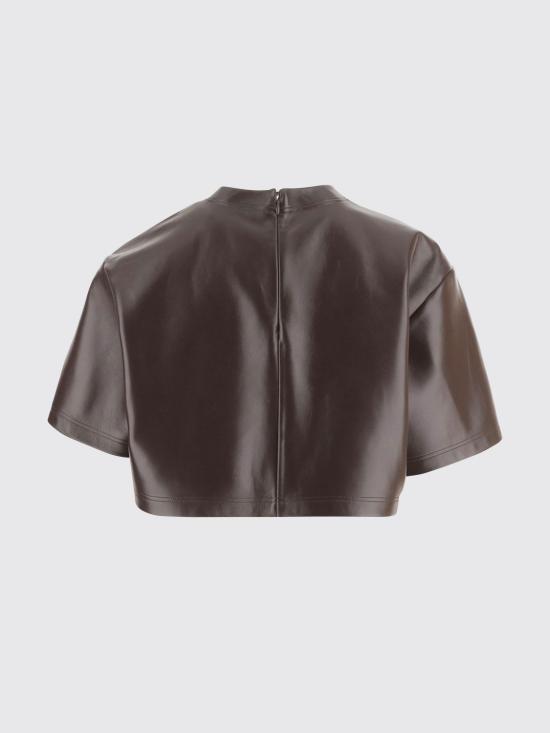 26SS 발렌시아가 슈퍼 크롭 탑 871799TUS17 2150 Brown - BALENCIAGA