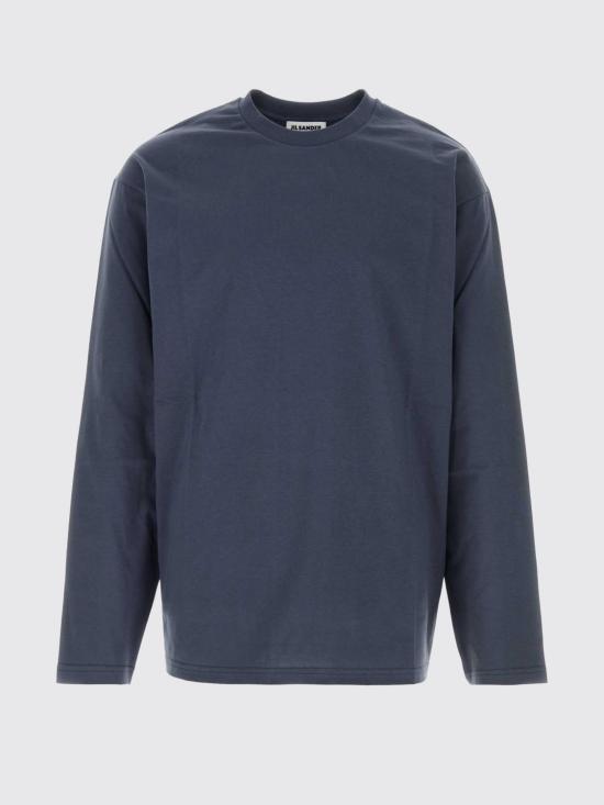 26SS 질샌더 긴팔 티셔츠 J21GC0196J20360 424 Turquoise - JIL SANDER