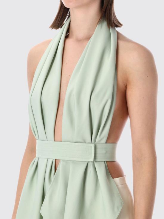 26SS 알베르타 페레티 민소매 티셔츠 8040128 0340 Green - ALBERTA FERRETTI