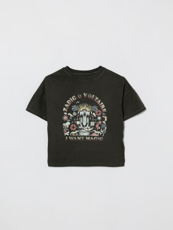 26SS [키즈] 자딕앤볼테르 티셔츠 X60528 09B Black