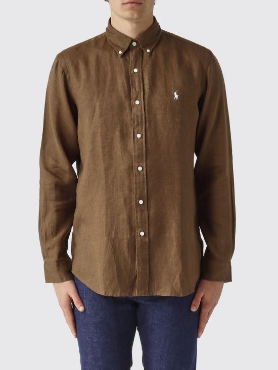 26SS 폴로 랄프로렌 긴팔 셔츠 710966294 514 Camel