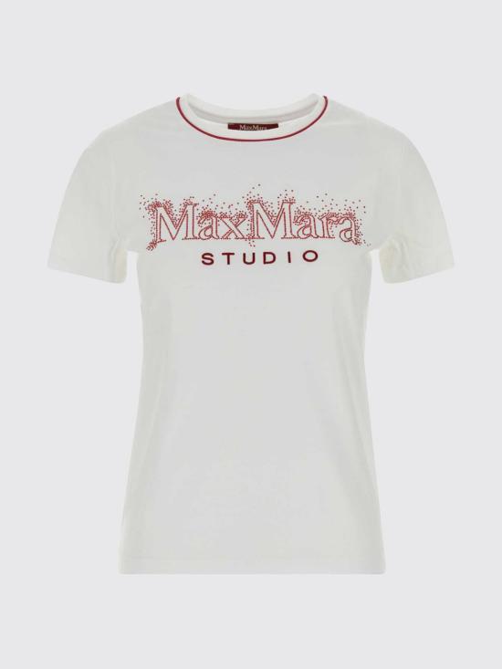 26SS 막스마라 스튜디오 반팔 티셔츠 2616971011600 001 White