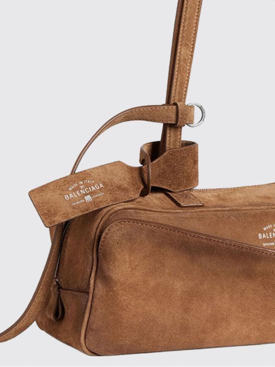 26SS 발렌시아가 캐리 볼링백 스몰 8329202AB9G 2533 Hazel - BALENCIAGA