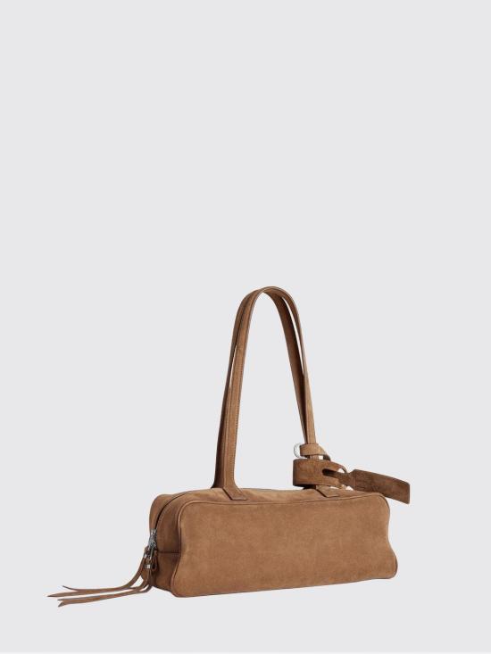 26SS 발렌시아가 캐리 볼링백 스몰 8329202AB9G 2533 Hazel - BALENCIAGA