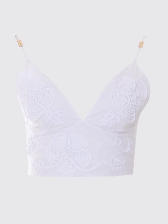 26SS 리우조 민소매 티셔츠 CA6181T039A 11111 White - LIU JO