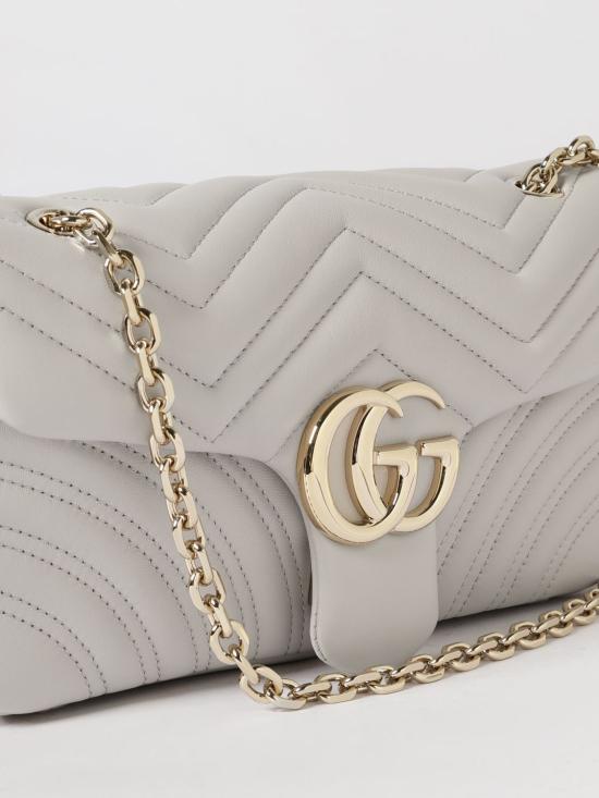 26SS 구찌 GG 마몽 미디엄 숄더백 837267AAE38 1712 White 1 - GUCCI