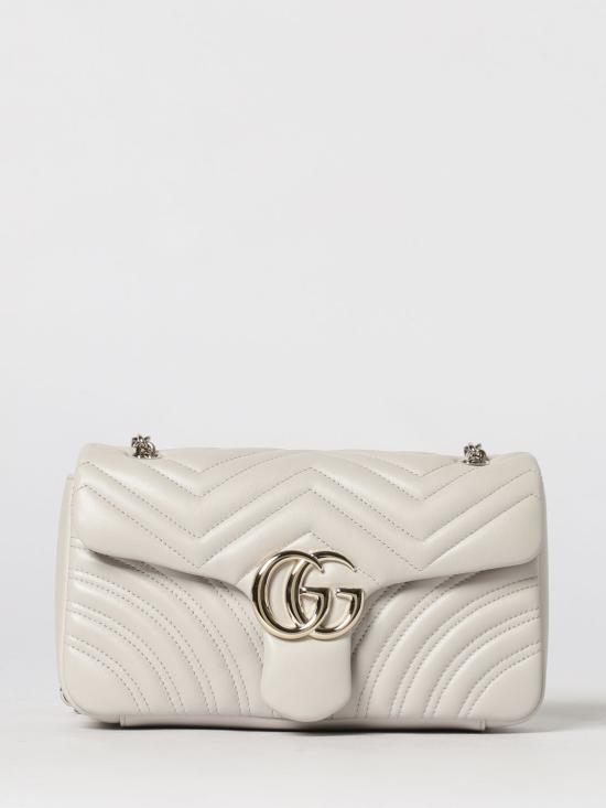 26SS 구찌 GG 마몽 미디엄 숄더백 837267AAE38 1712 White 1