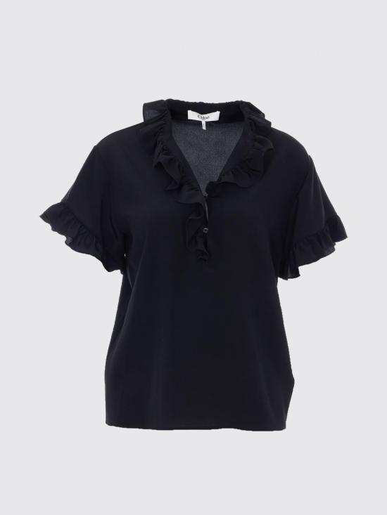 26SS 끌로에 블라우스 CH26SHT33005 001 Black - CHLOE