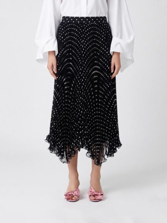 26SS 발렌티노 가라바니 롱 스커트 8B3RAEL59AB TB1 Black