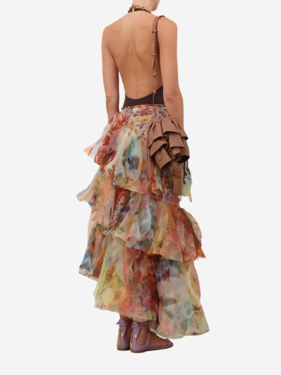  짐머만 바디수트 티셔츠 Zimmermann 루나 홀터 바디수트 - ZIMMERMANN