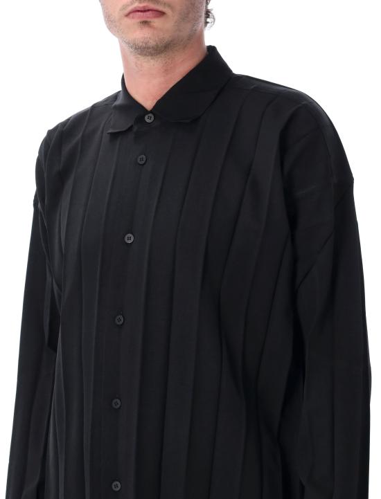 26SS 옴므 플리세 이세이 미야케 긴팔 셔츠 HP66FJ17615 BLACK DOM - HOMME PLISSE' ISSEY MIYAKE