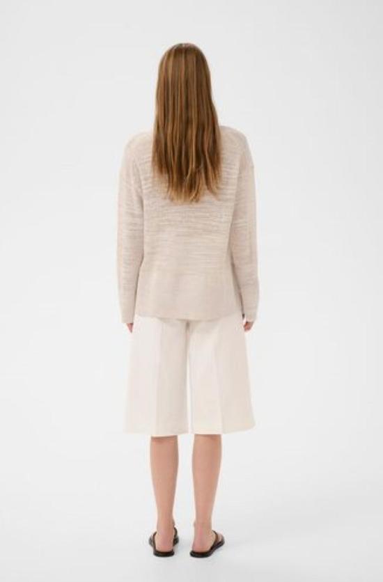  Inwear 스웨터 인웨어 니타 코튼 믹스 브이넥 점퍼 에크루 - OTHER BRANDS