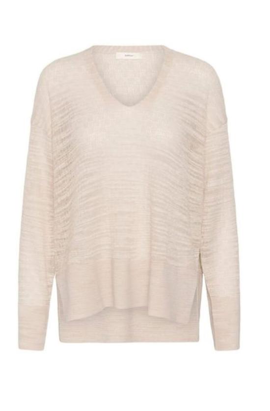  Inwear 스웨터 인웨어 니타 코튼 믹스 브이넥 점퍼 에크루