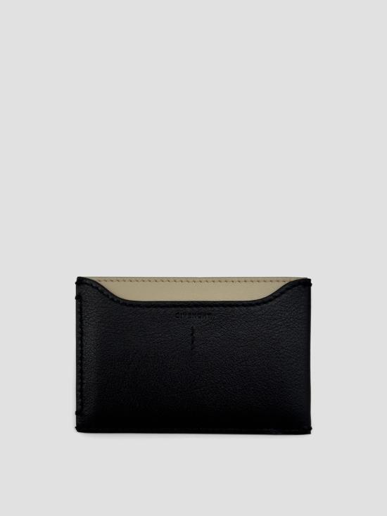 26SS 지방시 샤이니 레더 데이 카드 홀더 BB60PAB2AE 001 BLACK - GIVENCHY