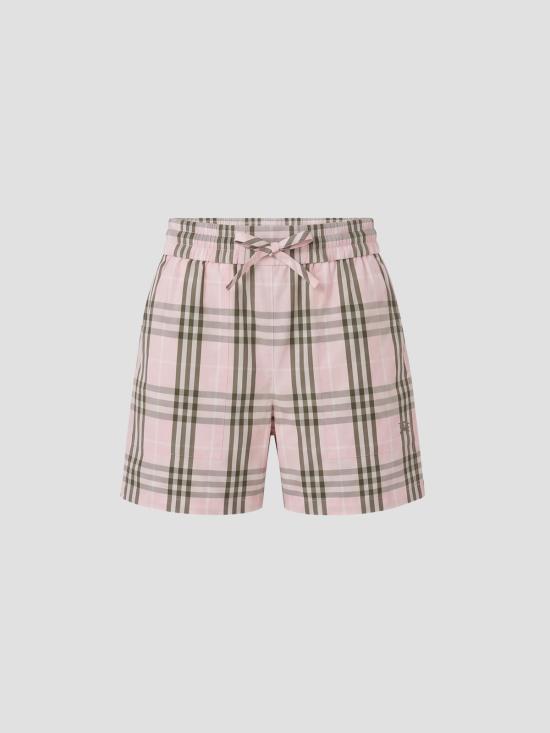 26SS 버버리 체크 코튼 쇼츠 8123642 A5961 MLLW PINK IP CHK