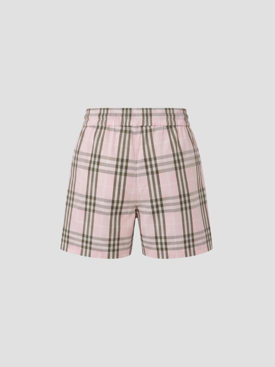 26SS 버버리 체크 코튼 쇼츠 8123642 A5961 MLLW PINK IP CHK - BURBERRY