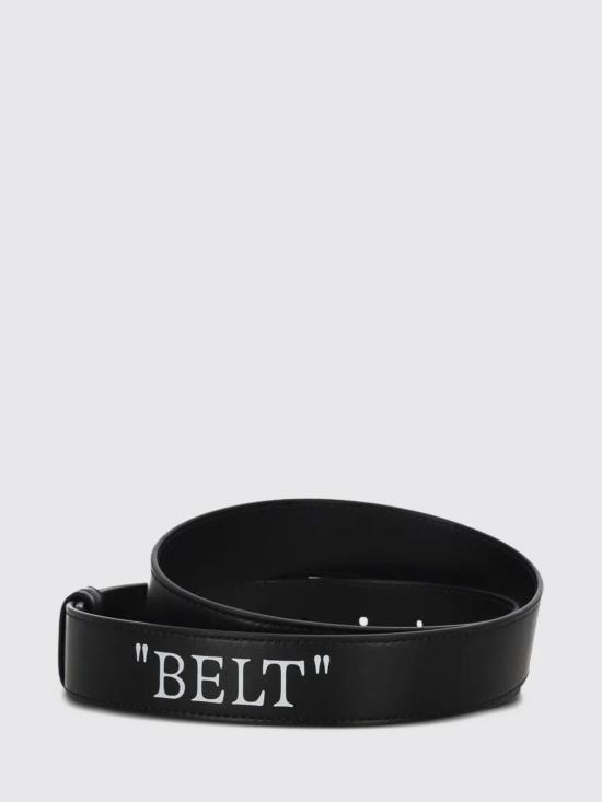 26SS 오프화이트 가죽 벨트 OMRB14GC99LEA001 1001 Black - OFF WHITE